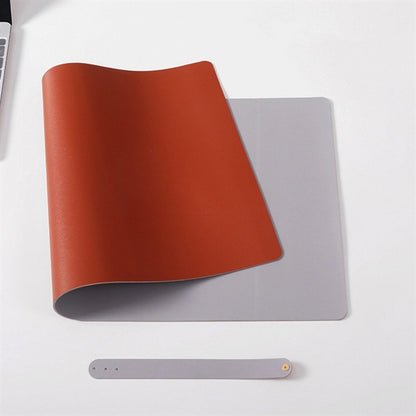 Office Large Leather Computer Desk Pad With Strap