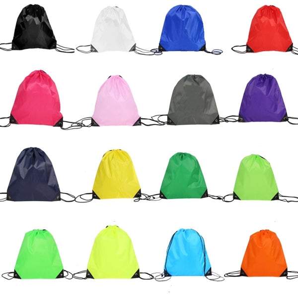 210D Drawstring Backpack Foldable Sports Gym Tote Bag