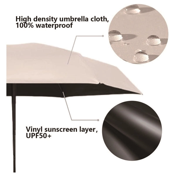 40" Full Color Arc Telescopic Folding Pocket Umbrella W/Bag