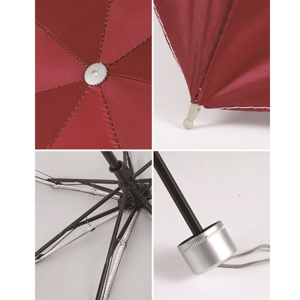 42" Full Color Arc Manual Telescopic Folding Umbrella