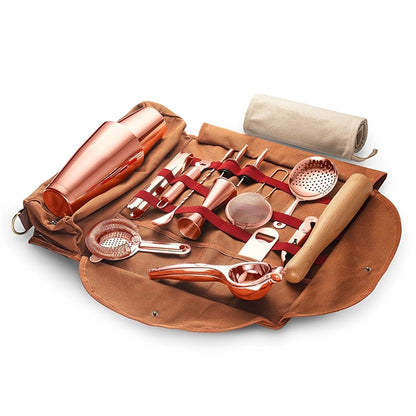 Bartender Kit 17 Set With Carrying Bag