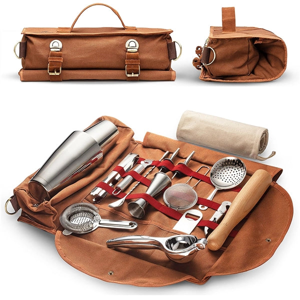 Bartender Kit 17 Set With Carrying Bag