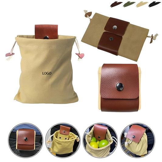 Canvas Foraging Bag Pouch for Hiking