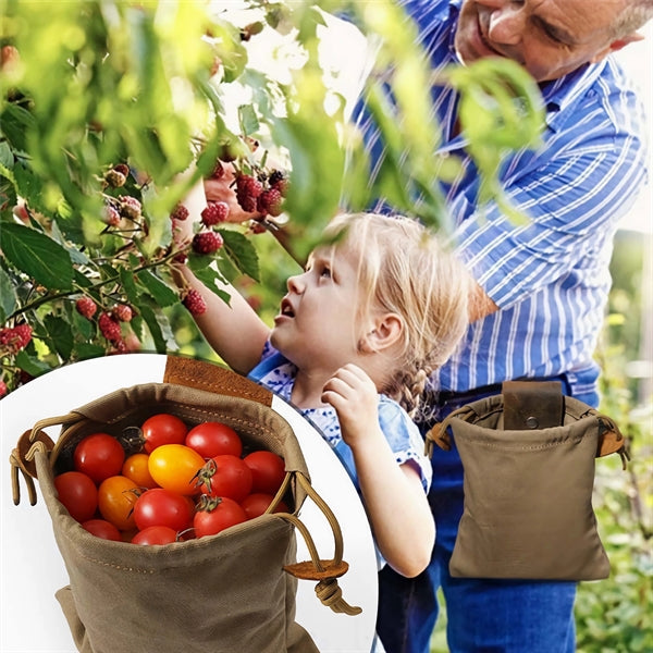 Canvas Foraging Bag Pouch for Hiking
