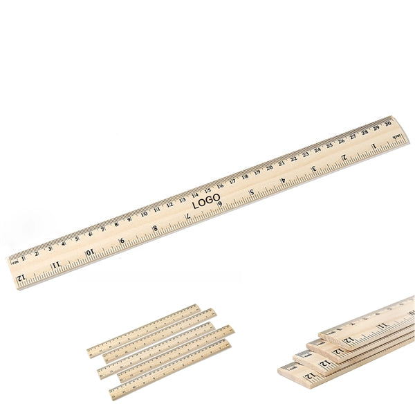 12 Inch Wooden Ruler