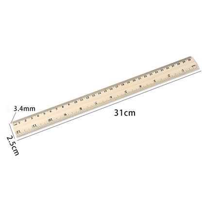 12 Inch Wooden Ruler