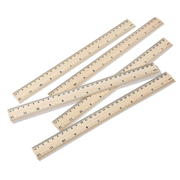 12 Inch Wooden Ruler