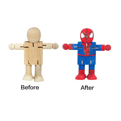 Handcraft Wooden Robot Toy