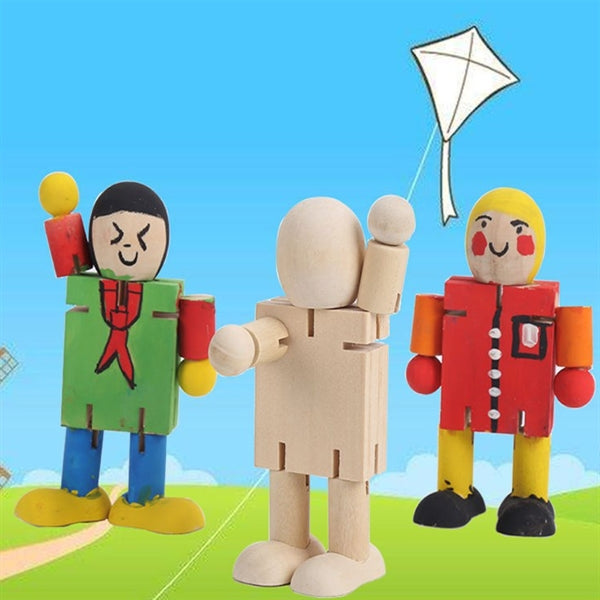 Handcraft Wooden Robot Toy