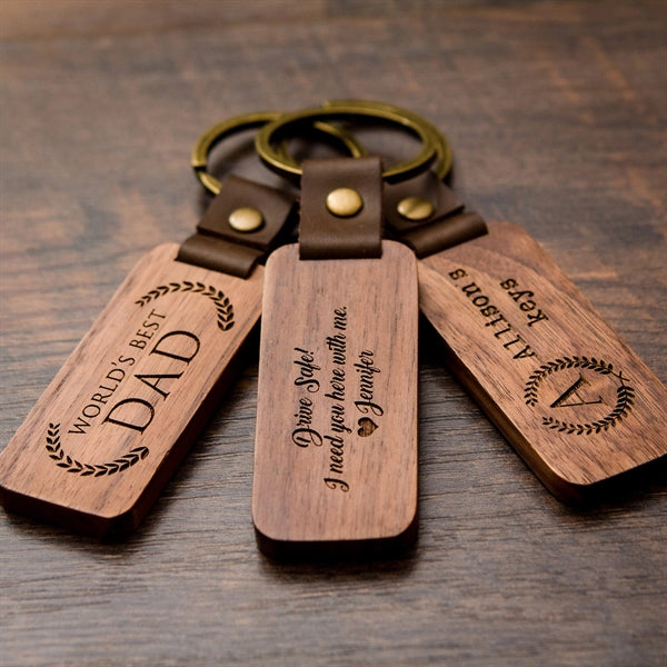 Custom Wood Keychain
