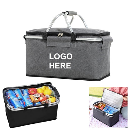 Collapsible Portable Picnic Basket Cooler