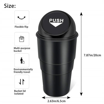 Car Garbage Can With Lid