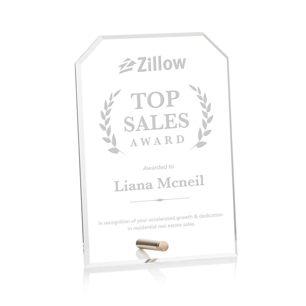 Polaris Clipped Rectangle Award - Gold