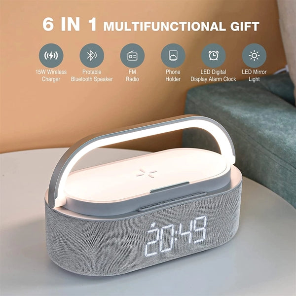 Digital Alarm Clock Wireless Speaker