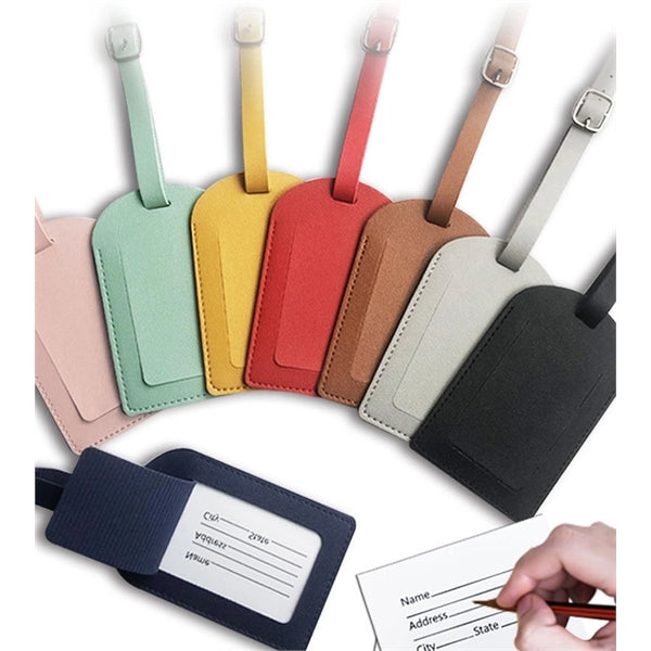 PU Leather Luggage Tag