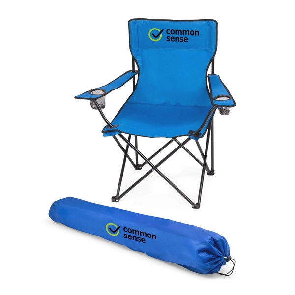 Portable Folding Chair w/ Cup Holders&Carry Bag,Holds 300lbs