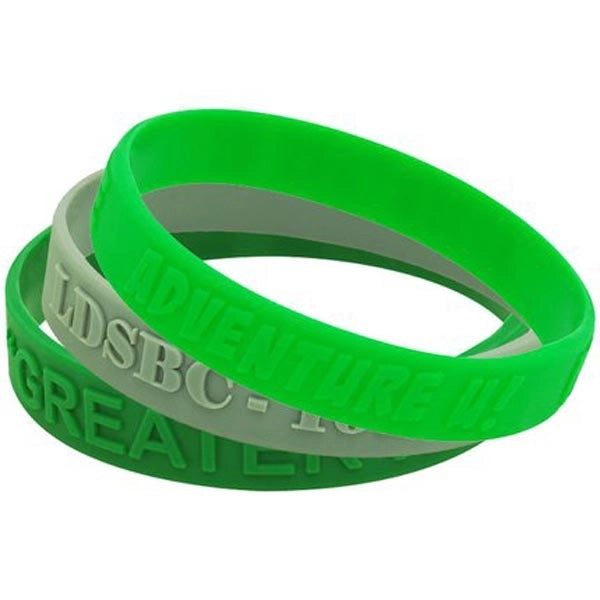 Embossed 1/2 inch Wristband