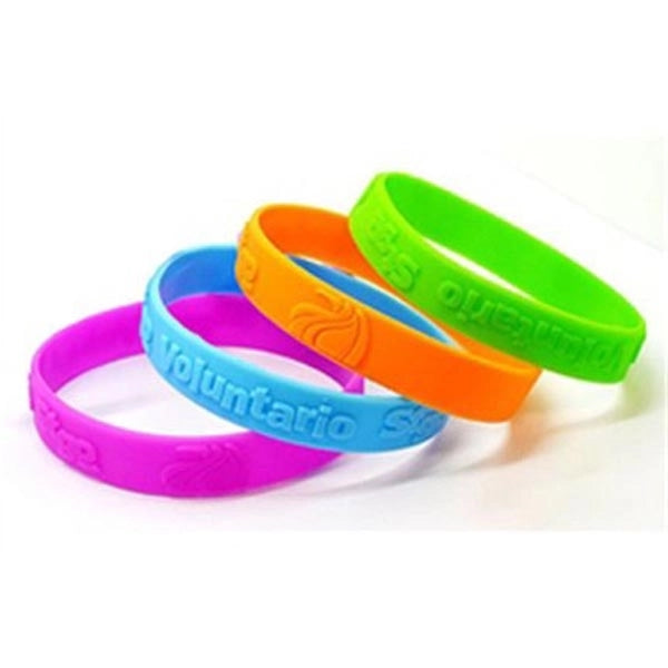 1/4 inch Embossed Wristband