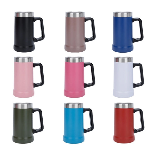 24Oz Stainless Steel Insulated Tumbler Cup With Handle
