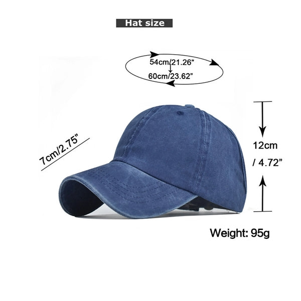 Half Empty Top Ponytail Baseball Cap