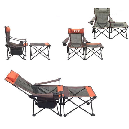Folding Camping Chair With Footrest