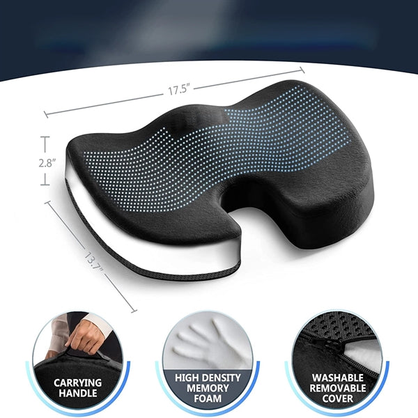 Non-Slip Office Chair Car Gel Enhanced Seat Cushion
