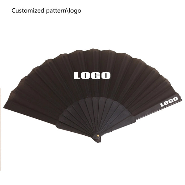 Plain Noodles Plastic Folding Fan