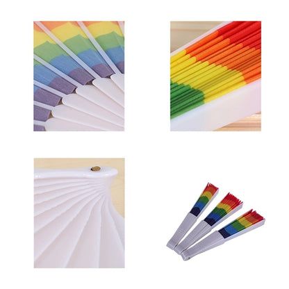 LGBT Rainbow Pride Hand Folding Fan