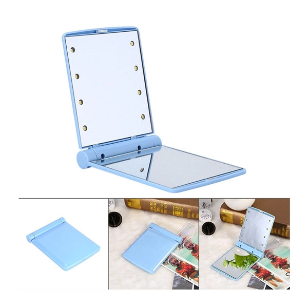 LED Lighted Travel Makeup Mirror