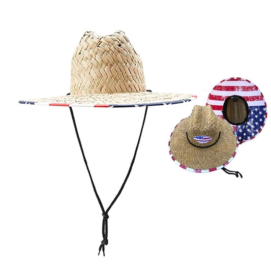 Beach Sun Straw Hat with logo