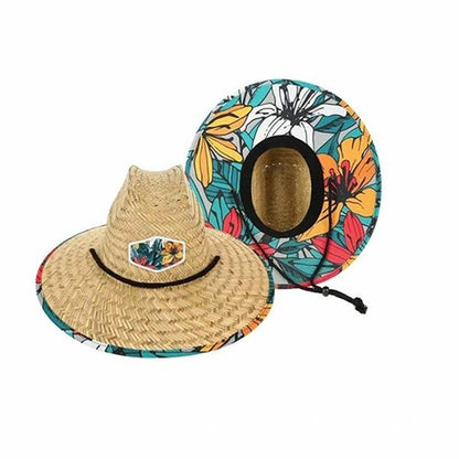 Beach Sun Straw Hat with logo
