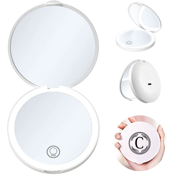 Compact Mirror With Led Light