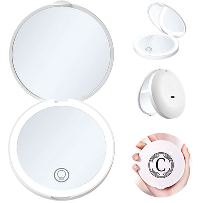 Compact Mirror With Led Light