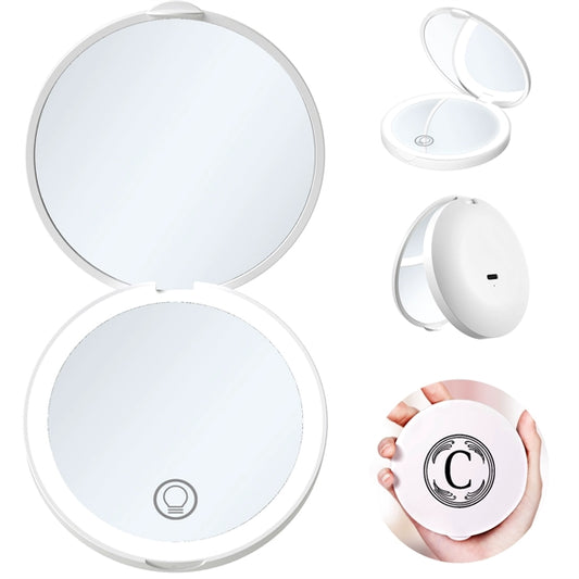 Compact Mirror With Led Light