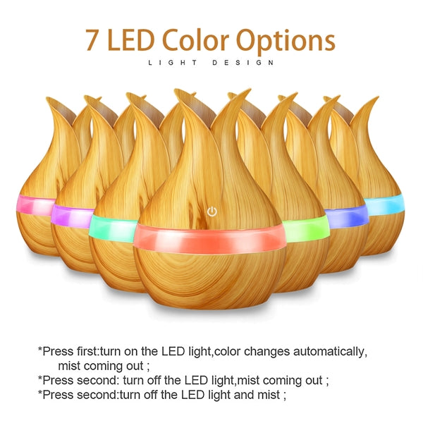 LED Color Changing Aromatherapy Diffuser Humidifier