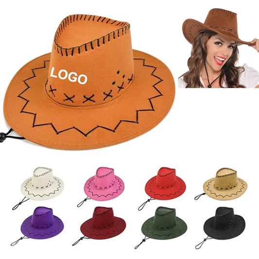 MOQ20 suede cowboy sombrero