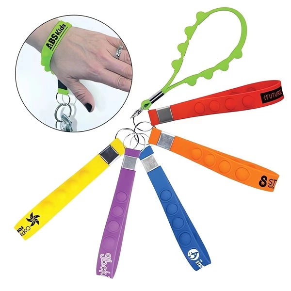 Pop it Silicone Keychain
