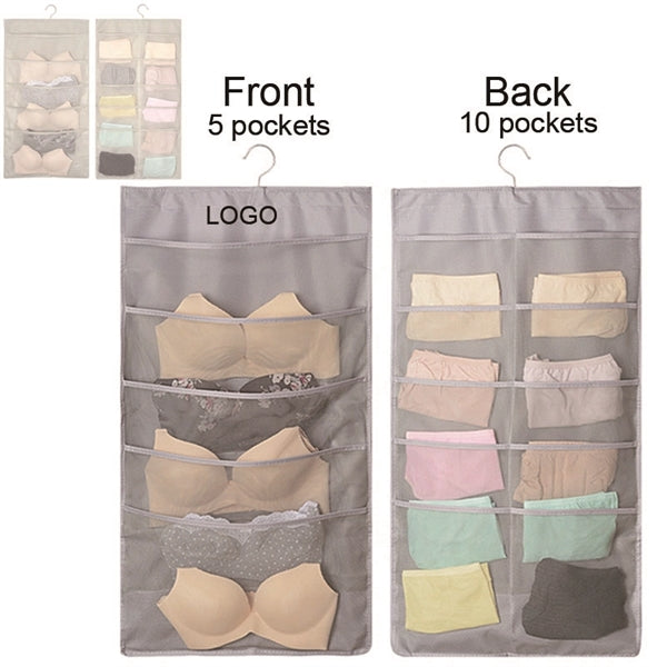 Underwear Socks Storage Double-Sided Hanging Bag