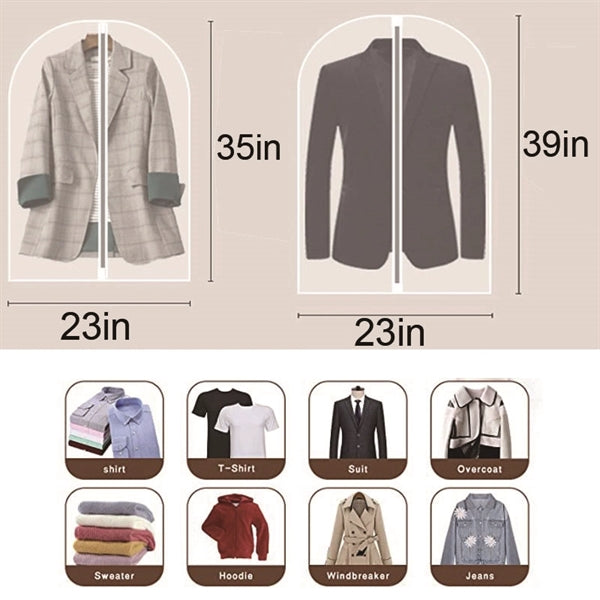 Clear Storage Hanging Garment Bag