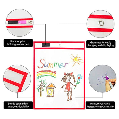 Dry Erase Pocket Sleeves With Pens