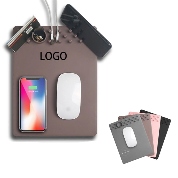 Qi Wireless Charging Mouse With Holder