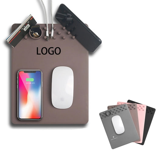 Qi Wireless Charging Mouse With Holder