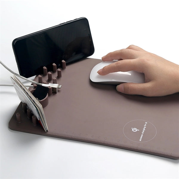 Qi Wireless Charging Mouse With Holder