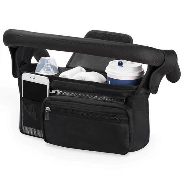 Non-Slip Stroller Organizer With Cup Holders