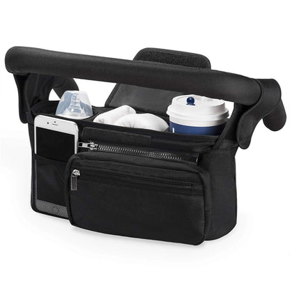 Non-Slip Stroller Organizer With Cup Holders