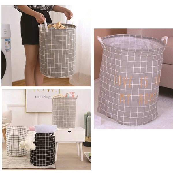 Foldable Waterproof Clothes Hamper Laundry Storage Basket