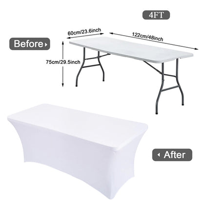 4ft Spandex Fitted Stretch Table Cover