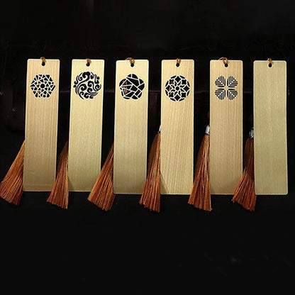 Customized Creative Tassel Brass Bookmark Gifts for Readers