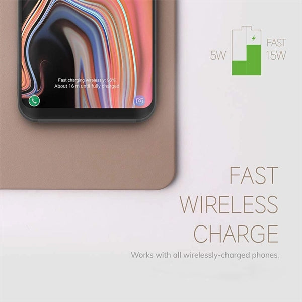 Wireless Charger Mouse Mat/Pad With Phone Stand