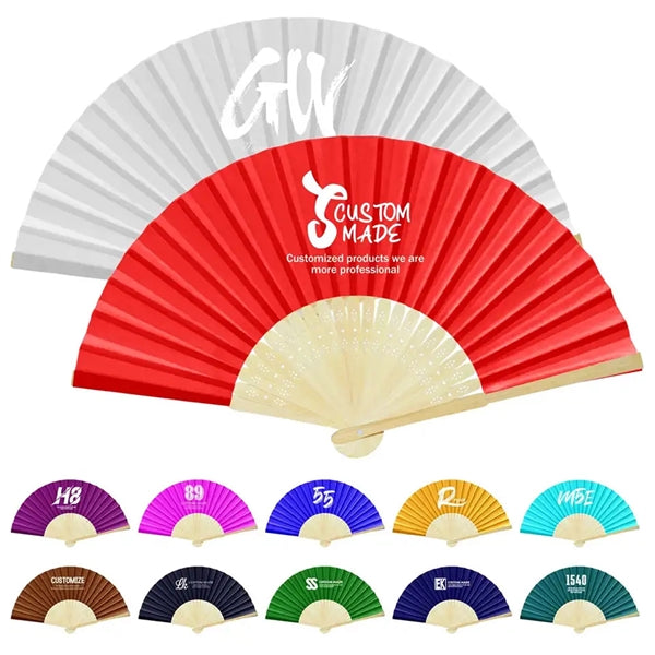Promo Oriental Folding Paper Fan